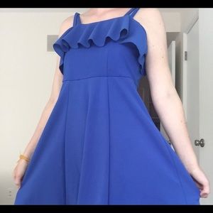 Bright pretty formal kids blue dress!